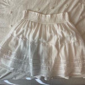 White Hollister Mini Skirt